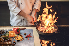 Tempered GLASS Cutting Board - Glass Kitchen Board; Cakes and Sweets Serie DD13 Sweets 3