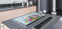 Induction Cooktop Cover – Glass Cutting Board- Flower series DD06B Bouquet