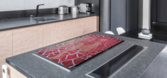 Impact & Scratch Resistant Glass Cutting Board and worktop saver; Texture Series DD20 Texture 3