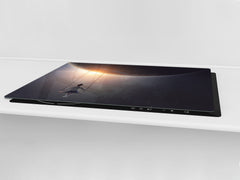 Induction Cooktop Cover – Glass Worktop saver: Fantasy and fairy-tale series DD18 Swing in cosmos