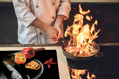 Induction Cooktop Cover – Glass Cutting Board- Flower series DD06B Plant shoots