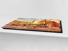 Impact & Shatter Resistant Worktop saver- Image Series DD05B Old Town