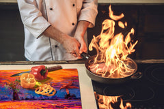 Impact & Shatter Resistant Worktop saver- Image Series DD05B Dutch windmill