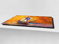 Impact & Shatter Resistant Worktop saver- Image Series DD05B Ship at sea 2