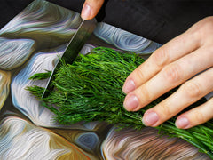 Impact & Scratch Resistant Glass Cutting Board and worktop saver; Texture Series DD20 Texture 2