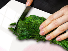 ENORMOUS Tempered GLASS Chopping Board - Flower series DD06A Orchid 1