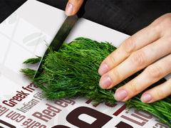 Gigante Tabla para picar de cristal templado o cubre vitro - Series Inscripciones DD17 Wordcloud de cafe