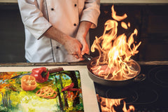 Impact & Shatter Resistant Worktop saver- Image Series DD05B Autumn in the park