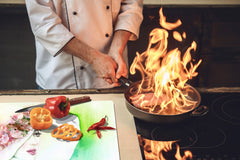 Impact & Shatter Resistant Worktop saver- Image Series DD05B Woman 7