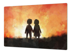 Induction Cooktop Cover – Glass Worktop saver: Fantasy and fairy-tale series DD18 Go together 2