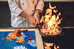 Impact & Shatter Resistant Worktop saver- Image Series DD05B Flowers 5