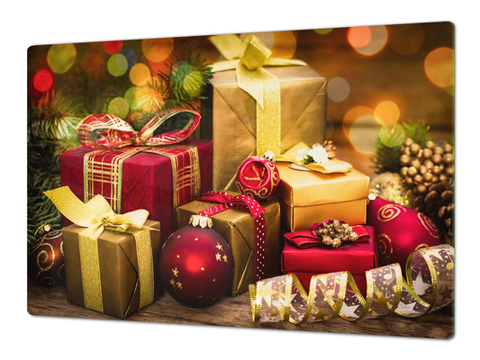 ENORME CUBREVITRO DE CRISTAL TEMPLADO - DD30 Serie de Navidad: Regalos de Navidad