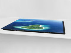 Gigantic KITCHEN BOARD & Induction Cooktop Cover - Water Series DD10 Islands on the ocean