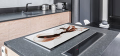 Worktop saver and Pastry Board – Glass Kitchen Board- Coffee series DD07 Surfer on coffee