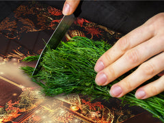 HUGE TEMPERED GLASS COOKTOP COVER - DD30 Christmas Series: Santa spells