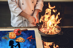 Induction Cooktop Cover – Glass Worktop saver: Fantasy and fairy-tale series DD18 Going together