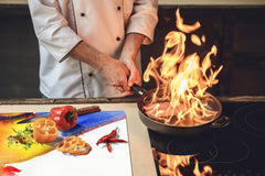 Worktop saver and Pastry Board – Cooktop saver; Series: Outside Series DD19 Woman 2