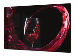 BIG KITCHEN PROTECTION BOARD or Induction Cooktop Cover - Wine Series DD04 Red wine 1