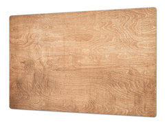 ENORMOUS Tempered GLASS Chopping Board - Induction Cooktop Cover DD36 Textures and tiles 2 Series: Light wood panel
