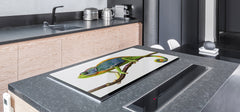 Gigantic Worktop saver and Pastry Board - Tempered GLASS Cutting Board Animals series DD01 Chameleon 1