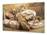 HUGE TEMPERED GLASS CHOPPING BOARD – Bread and flour series DD09 Fresh bread 1