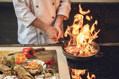 HUGE TEMPERED GLASS CHOPPING BOARD – Bread and flour series DD09 Fresh bread 1