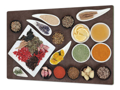 HUGE TEMPERED GLASS COOKTOP COVER A spice series DD03A Mosaic with spices 2