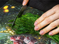 HUGE TEMPERED GLASS COOKTOP COVER - DD30 Christmas Series: Christmas tree twig