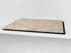 HUGE TEMPERED GLASS COOKTOP COVER – Glass Cutting Board and Worktop Saver – SINGLE: 80 x 52 cm (31,5” x 20,47”); DOUBLE: 40 x 52 cm (15,75” x 20,47”); DD40 Decorative Surfaces Series: Floral lace