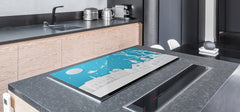 HUGE TEMPERED GLASS COOKTOP COVER - DD30 Christmas Series: Winter view