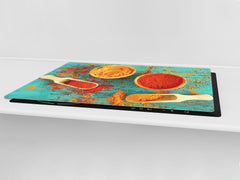 HUGE TEMPERED GLASS COOKTOP COVER A spice series DD03A Curry 1