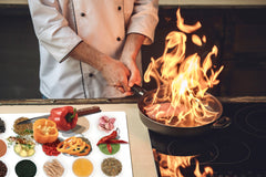 HUGE TEMPERED GLASS COOKTOP COVER A spice series DD03A Portions of spices