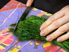 Impact & Scratch Resistant Glass Cutting Board and worktop saver; Texture Series DD20 Colorful spots 2