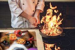 Gigantic Worktop saver and Pastry Board - Tempered GLASS Cutting Board Animals series DD01 Doggie