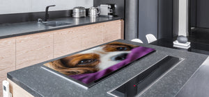 Gigantic Worktop saver and Pastry Board - Tempered GLASS Cutting Board Animals series DD01 Doggie