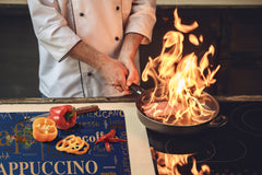 GIGANTIC CUTTING BOARD and Cooktop Cover - Expressions Series DD17 Cappuccino