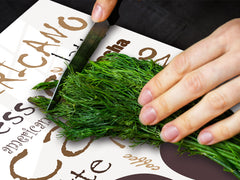 GIGANTIC CUTTING BOARD and Cooktop Cover - Expressions Series DD17 Coffee americano