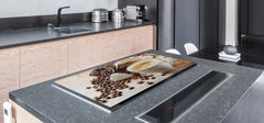 Special order for Patty: Worktop saver and Pastry Board – Glass Kitchen Board- Coffee series DD07 I love coffee 1
