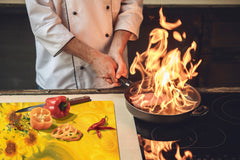 GIGANTIC CUTTING BOARD and Cooktop Cover- Image Series DD05A Sunflowers 4