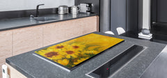 GIGANTIC CUTTING BOARD and Cooktop Cover- Image Series DD05A Sunflowers 4