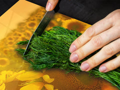 ENORMOUS Tempered GLASS Chopping Board - Flower series DD06A Sunflower 2
