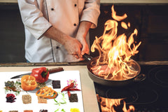 HUGE TEMPERED GLASS COOKTOP COVER A spice series DD03A Mosaic with spices 5