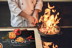 Worktop saver and Pastry Board – Glass Kitchen Board- Coffee series DD07 Coffee inscription 1