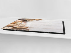 HUGE TEMPERED GLASS CHOPPING BOARD – Bread and flour series DD09 Breakfast bread