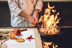 HUGE TEMPERED GLASS CHOPPING BOARD – Bread and flour series DD09 Breakfast bread