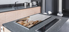 HUGE TEMPERED GLASS CHOPPING BOARD – Bread and flour series DD09 Breakfast bread