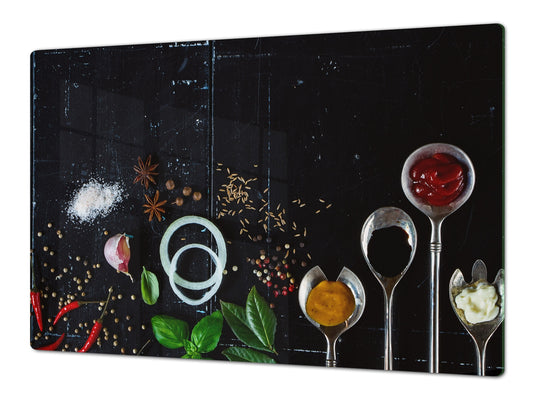 HUGE TEMPERED GLASS COOKTOP COVER A spice series DD03A Italian spices 1