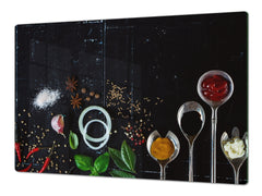 HUGE TEMPERED GLASS COOKTOP COVER A spice series DD03A Italian spices 1