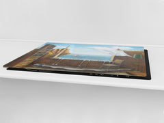 GIGANTIC CUTTING BOARD and Cooktop Cover- Image Series DD05A View of the lighthouse