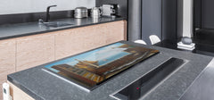 GIGANTIC CUTTING BOARD and Cooktop Cover- Image Series DD05A View of the lighthouse